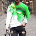 thumbnail image 1 of Waiimak Men Long Sleeve Printing Round Neck Pullover T Shirt Blouse, 1 of 3