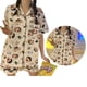 thumbnail image 3 of Conjunto de ropa de dormir holgada, pijamas de dibujos animados, Top para dormir de dibujos animados de manga corta, pantalones cortos, pijamas de dibujos animados de manga corta, funcionalidad versátil, 3 of 8