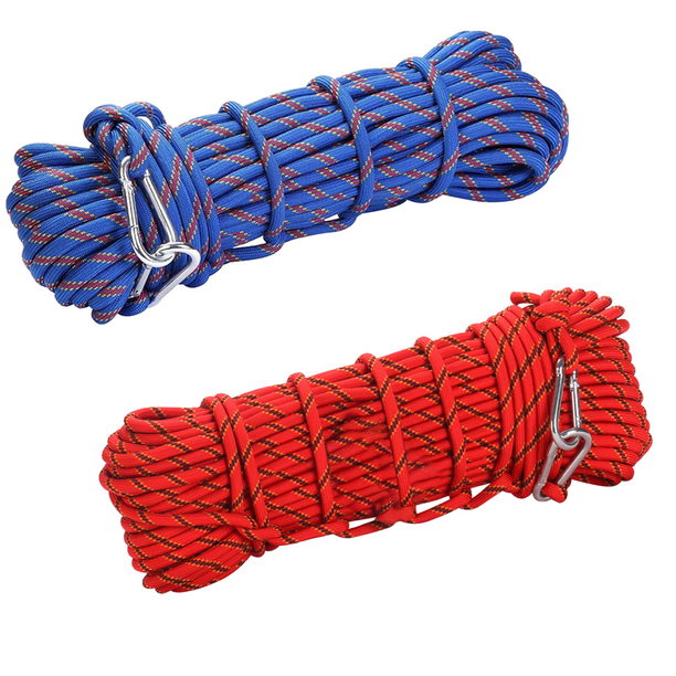 Climbing Rope Craftsmanship Wear-resistant Wire Multiple Length Safety  Ropes Knots Solidness Paracord Time Saving Hiking Cord Blue 10m