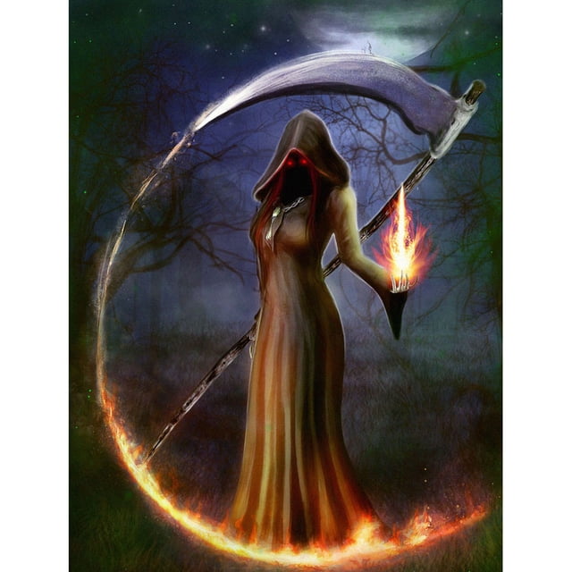 Taladro diamante pintura (DE8286) 5D DIY novedad completa muerte punto de cruz bordado 40x50cm Hugtrwg Para estrenar