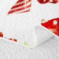 thumbnail image 5 of Manfei Xmas Holiday Season Quilt King,Cute Santa Hat King Coverlet Set,3 Pieces,1 Bedspread and 2 Pillowcases, 5 of 7