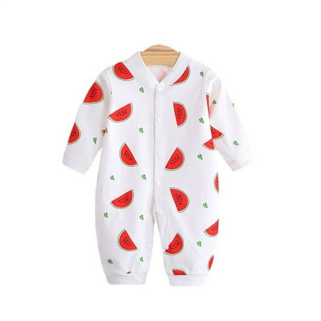 

Babys Girls Boys Spring Winter Floral Animals Fruits Long Sleeve Romper Jumpsuit Clothes 24 Month Romper