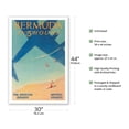 thumbnail image 4 of Bermuda in 5 Hours - Pan American Airways - Imperial Airways - Vintage Airline Travel Poster by Paul George Lawler c.1937 - Fine Art Matte Paper Print (Unframed) 30x44in, 4 of 4