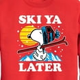 thumbnail image 3 of Peanuts - Snoopy Ski Ya Later - Toddler And Youth Crewneck Fleece Sweatshirt, 3 of 6