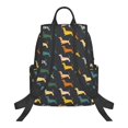 thumbnail image 3 of Daiia Plaid Dachshund School Backpack for Men and Women Lightweight Backpack Durable Backpack Water-Resistant,Travel,Work Bag, 3 of 9