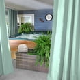 thumbnail image 2 of Jordan Manufacturing 54" x 96" Spa Mint Green Solid Grommet Semi-sheer Outdoor Curtain Panel, 2 of 8