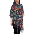 thumbnail image 3 of Sikiie Rocket Space Shawl Wraps Big Scarf Tassel Fall Winter Thick Scarf Warm Shawl Women Fall Gifts, 3 of 8