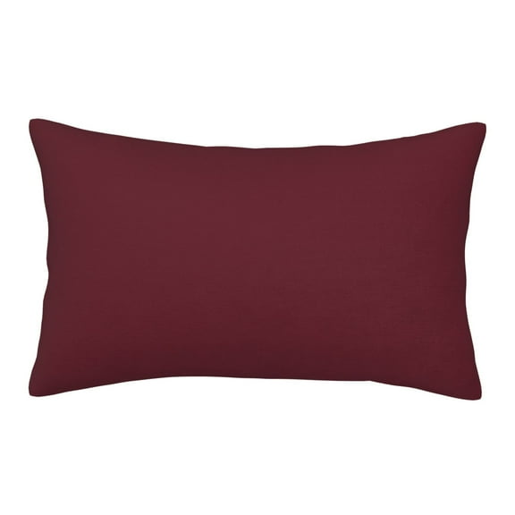 Naloa Maroon Pillowcase, Throw Pillowcase, Wrinkle-Free, Stain-Resistant with Hidden Zipper for Bedroom Sofa-14"x20"