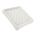 thumbnail image 4 of Masteelf  Outdoor Wheels Planter Tray with Indoor Square Flower Pot White, 4 of 7