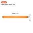 thumbnail image 2 of Uxcell Junior Relay Track Baton Plastic Running Race Stick Athletics, Orange 2 Pack, 2 of 5