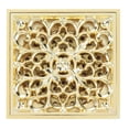 thumbnail image 2 of Colador de drenaje de piso poco profundo, 10 x 10 cm, diseño antiolor para inodoros Eliminador de olores de baño de cobre, 2 of 8