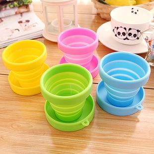 Collapsible Silicone Tumbler, Silicone Drinking Cup, Collapsible Silicone Tumbler, Portable Coffee Mug, Foldable Portable Travel Cup, Silicone Tumbler with Lid, Collapsible Water Cup
