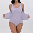 thumbnail image 5 of Women Shapewear Lift Triangle Bodysuit Jumpsuit Shapewear Tops for Women Nylon Camisoles for Women Womens plus Size Shape Wear Bustier Bodysuit Shape Bodysuit Seamless Comfort Camisole with Sleeves, 5 of 9