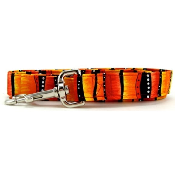 Red Hot Stripes Dog Leash - Size - Mini