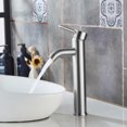 thumbnail image 4 of Grifo mezclador de lavabo elegante, grifo para lavabo de baño con acabado cromado, manija única para un ajuste rápido del agua, cartucho de cerámica que garantiza un rendimiento sin goteo, fácil, 4 of 5
