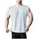 thumbnail image 2 of pstuiky Camiseta sin mangas para hombre, Camiseta deportiva sin mangas para hombre con cuello redondo, tiras roscadas y muy elástica Camisas de hombre xxl, 2 of 5