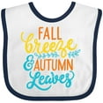thumbnail image 3 of Inktastic Thanksgiving Fall Breeze and Autumn Leaves Boys or Girls Baby Bib, 3 of 4