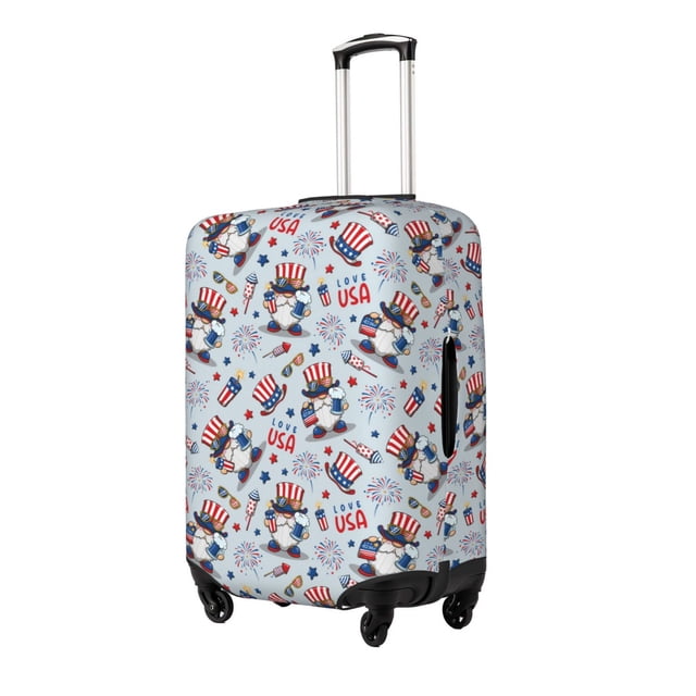 Fotbe I Love USA Funda Protectora para Equipaje, Antirrayones y Resistente a la Suciedad, Compatible con Maletas de 18 a 32 Pulgadas-Large