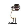 thumbnail image 1 of Girl Shape Candlestick Decorative Candlestick Exquisite Iron Candlestick Abstract Character Candlestick with Hemp Rope Detachable Frame for Bedroom Office Coffee Shop, 1 of 4