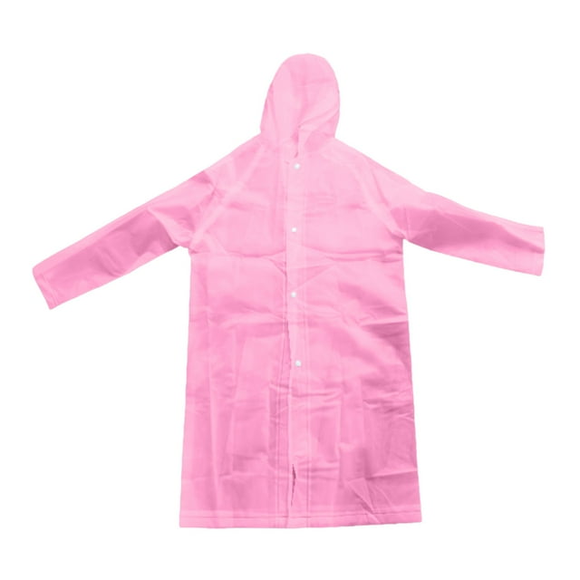 MIASHUI Kids Rain Poncho Reusable Toddler Raincoat Waterproof Rain Jacket,Pink,One Size