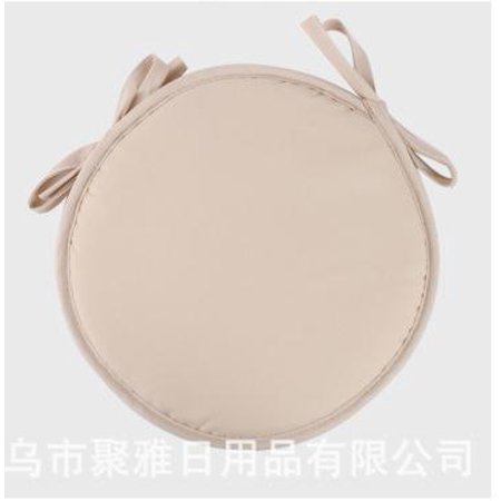 TOPGOD Round Chair Pad Cushions with Ties for Kitchen Dining Living Room Patio Garden Office