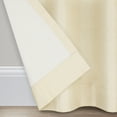 thumbnail image 4 of Eclipse Samara Solid Blackout Curtains, Single Curtain Panel, 95 Inch Long Blackout Curtains, 37" W x 95" L, Ivory, 4 of 6