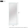 thumbnail image 6 of Full Length Floor Mirror Standing Rectangle Light Blue 65"x22", 6 of 9