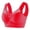 Red, variant on Bras for Women qinhaie No Underwire Comfortable Supportive Seamless Push Up T-Shirt Bra, Full Coverage Deep V Everyday Support Bra Red Bra