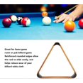 thumbnail image 4 of Billardball triangle rack with black head, 57.2 mm, pine, BritishAmerican, missing 9 balls, yellow, 4 of 5