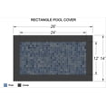 thumbnail image 2 of Loop-Loc Swimming Pool Cover. Safety Pool Cover for Pool Size: 12 x 24 Shape: Rectangle .Super Dense II MESH Gray. Item ID 861, 2 of 6