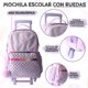 thumbnail image 2 of US Urban Juego Escolar Mochila con Carrito Lonchera y Estuche para Niños y Niñas (Lila), 2 of 6