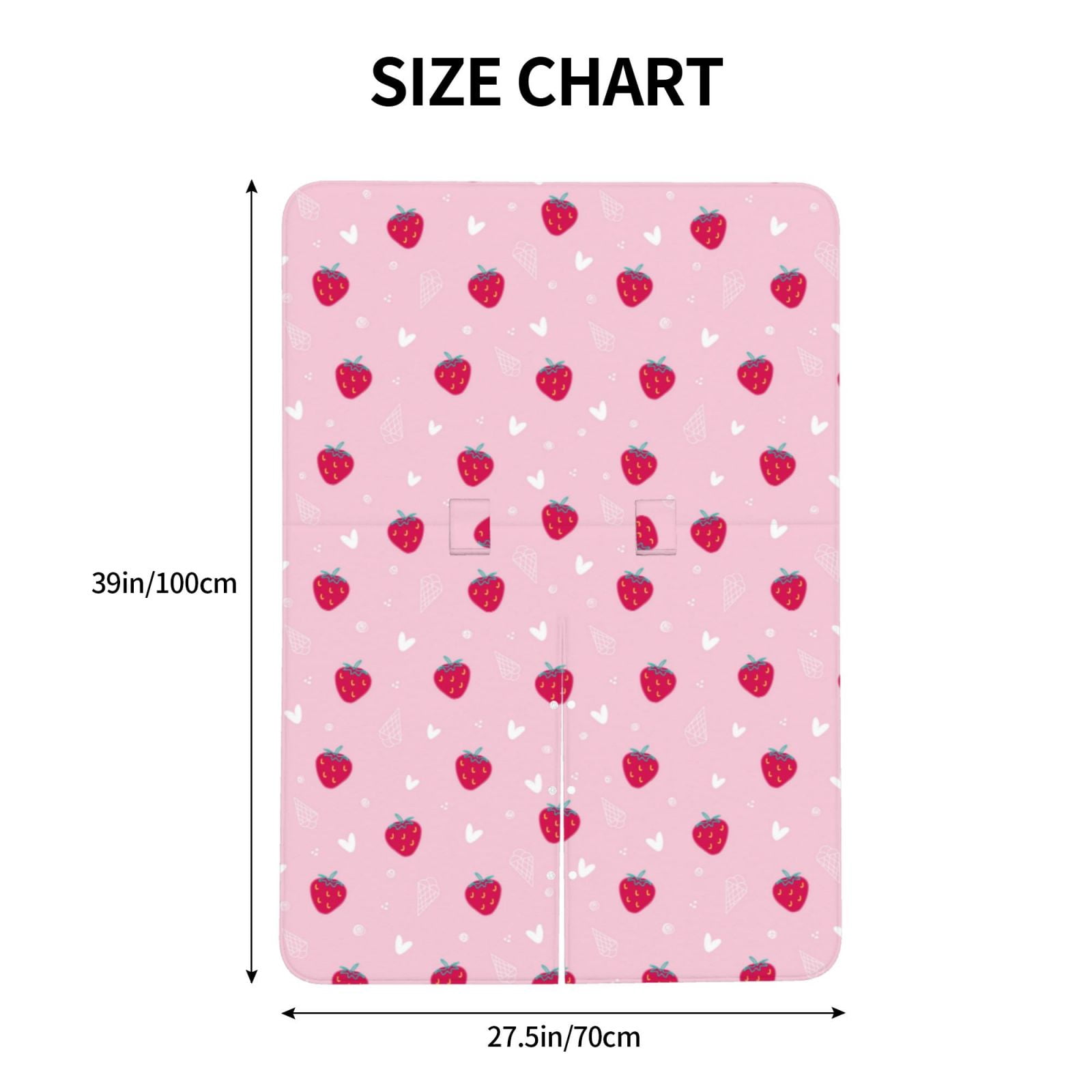 Naloa Strawberry And Heart Baby Car Seat Cover, Breathable Baby Carrier Cover, Multiuse Baby Carrier Cover & Nursing Breastfeeding Cover