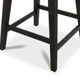 thumbnail image 5 of CHITA 26 in Swivel Counter Bar Stools Set of 2 with Open Contoured Back&Wood Legs, Fabric in Cloud, 5 of 8