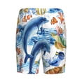 thumbnail image 4 of Picia Marine Animals Pajama Shorts for Men, Men's Pajama Bottoms, Sleepwear,Short Pajama Pants-4X-Large, 4 of 9