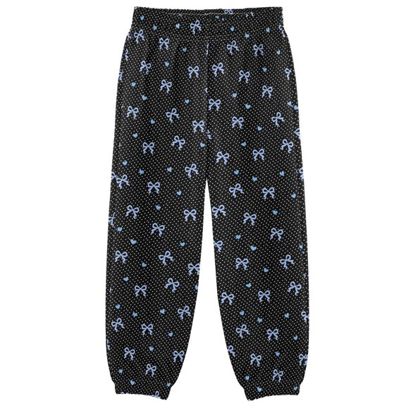 Pink Bow Heart Boys Pants Kids Casual Sweatpants Joggers Toddler Sports Pants 3-10 Years