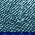 thumbnail image 5 of Bathroom Rugs Chenille Bath Rug Soft Short Plush Bath Mat Soft Shower Mat Water Absorbent Shower Mat Quick Dry Machine Washable(Stone Blue,16" x 24"), 5 of 7
