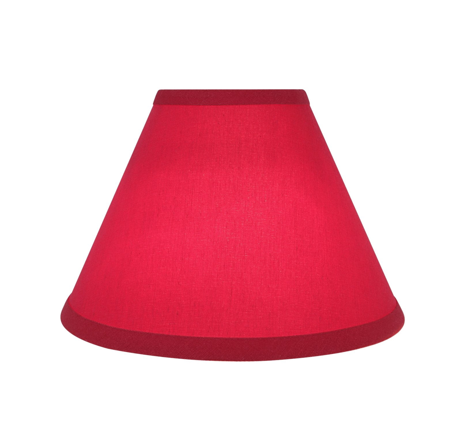Aspen Creative 58753 Transitional Hardback Empire Shape UNO Construction Lamp Shade in Red, 10" Wide (4" x 10" x 7")