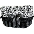 thumbnail image 2 of Fancy Black Reversible Snuggle Bugs Pet Bed Bag All-in-One, 2 of 3