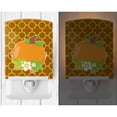 thumbnail image 2 of Caroline's Treasures BB6919CNL Fall Pumpkin Orange Quatrfoil Ceramic Night Light, 6x4x3", multicolor, 2 of 2