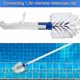 thumbnail image 3 of 2Pcs Swimming Pool Brush Head Step Angle Brushes for In Ground Whirlpool Bath Cleaning Floor Pool, 3 of 5
