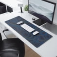 thumbnail image 2 of Blue Sea LinesLine Theme&nbsp;mousepad Gamingwaterproofwashable&nbsp;for Office Home Work GamingmousematRubber Base Mousepad with Stitched Edges 31.5x11.8inches, 2 of 7