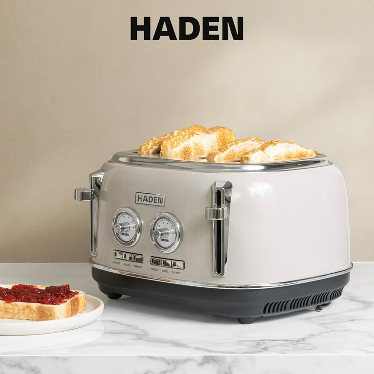 HADEN Dorset 4-Slice Toaster, Stainless Steel, Browning Control