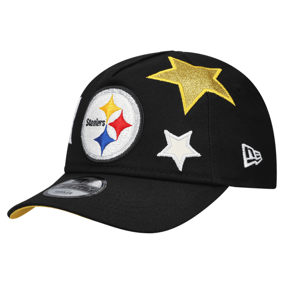 Toddler New Era  Black Pittsburgh Steelers  Stardom 9FORTY A-Frame Adjustable Hat