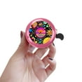 thumbnail image 5 of WIRESTER Pink Bicycle Bell Aluminum Alloy Mini Bike Bell With Ring Horn Accessories for Adults Men Women Kids Girls and Boys -Outer Space Records, 5 of 7