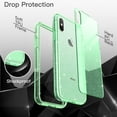 thumbnail image 6 of JETech Glitter Case for iPhone Xs and iPhone X, 5.8-Inch, Bling Sparkle Shockproof Phone Bumper Cover, Cute Sparkly for Women and Girls (Green), 6 of 7