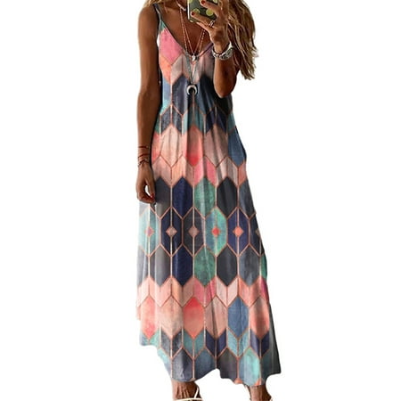 

Avamo Nightgowns Maxi Dress Women Sleep Dress Loungewear Sleeveless Sling Cami Dress Sleepwear Nightdress Lounge Nightwear Homewear