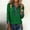 Green, variant on Womens Denim Patchwork Pullover Tops Long Sleeve Button Ribbed Knit Shirts Casual Lightweight Western Sweaters