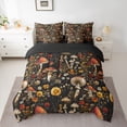 thumbnail image 2 of Manfei Female Men Botanical Mushroom Bedding Comforter Set 7-Piece,Chic Flowers King Bedding Sets,Vintage Aesthetics Ultra Soft Bed Sheets,Microfiber Bedroom Decor,Reversible, 2 of 8