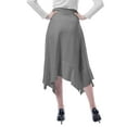 thumbnail image 4 of Moomaya Jupe Midi Mouchoir pour Femmes Taille Haute Décontractée Été, 4 of 6