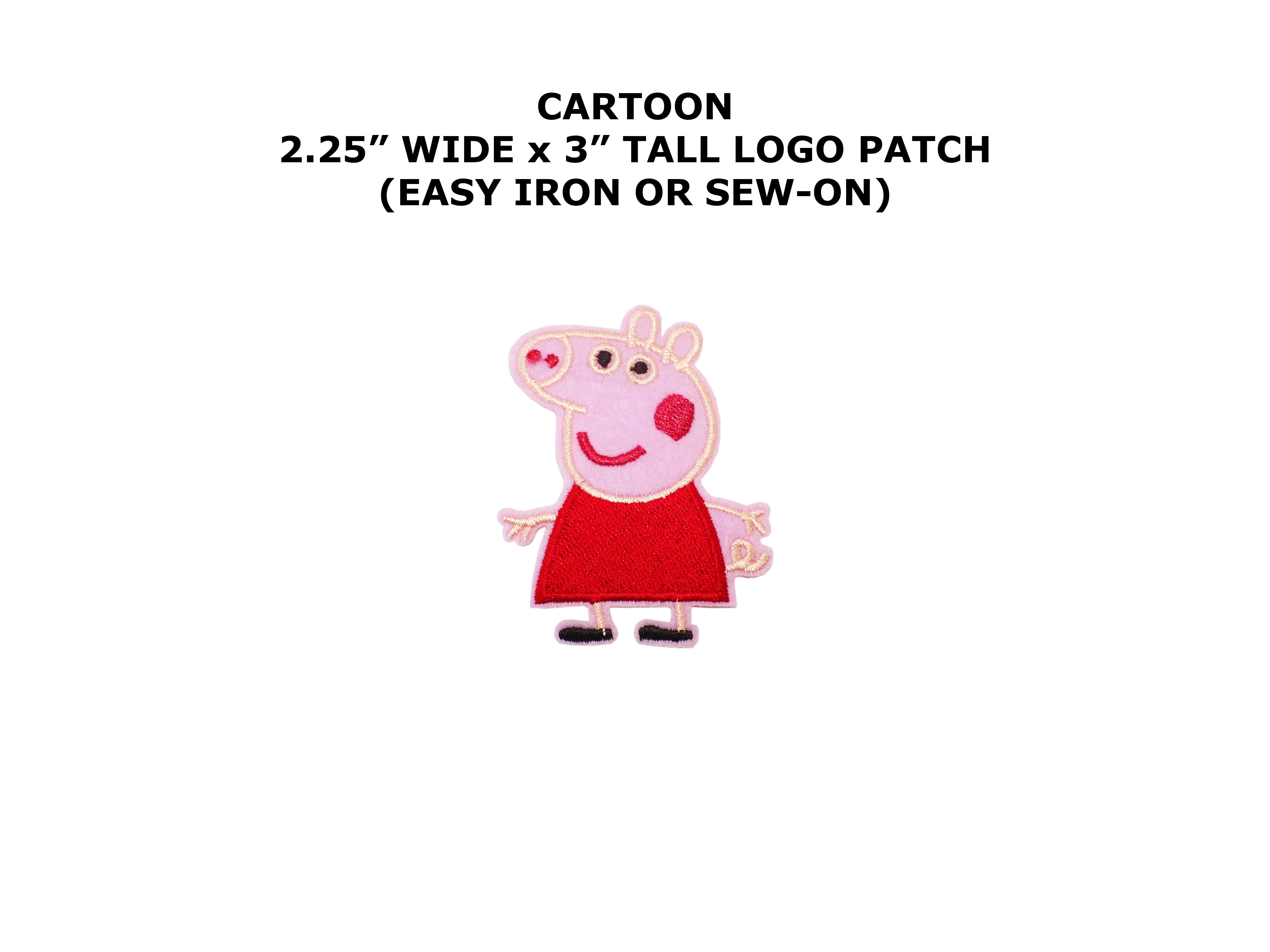 Peppa the Pig Embroidered Iron/Sew-on Cartoon Theme Logo Patch/Applique -  Walmart.com